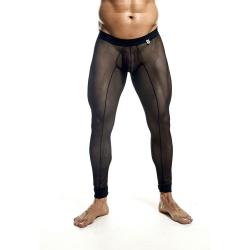 Mob - medias de mallas transparentes negras talla s