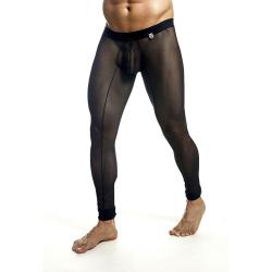 Mob - medias de mallas transparentes negras talla s