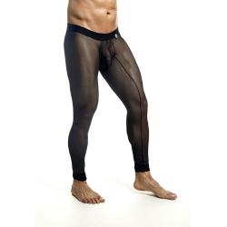 Mob - medias de mallas transparentes negras talla s