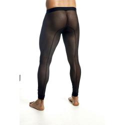 Mob - medias de mallas transparentes negras talla s