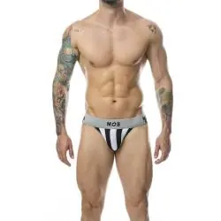 Mob - jock clasico stripe blanco talla s