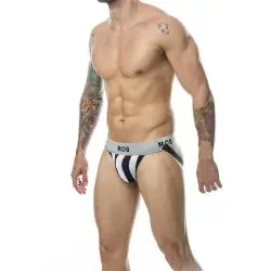 Mob - jock clasico stripe blanco talla s