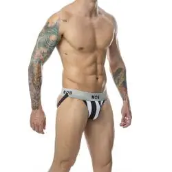Mob - jock clasico stripe blanco talla s