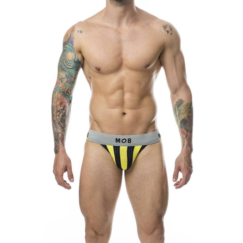 Mob - jock clasico stripe amarillo tallas - - 1 Mob - jock clasico stripe amarillo tallas - - 1