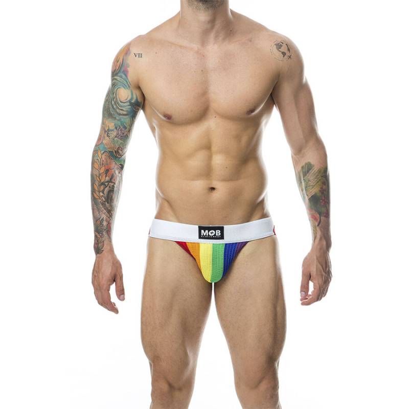 Mob - jock clasico stripe rainbow tallas - - 1 Mob - jock clasico stripe rainbow tallas - - 1