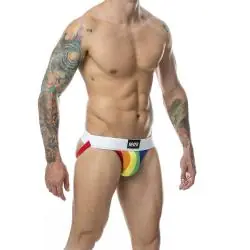 Mob - jock clasico stripe rainbow talla s