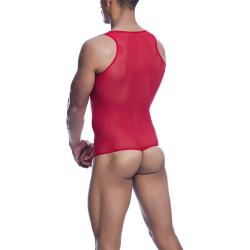 Mob - bodysheer transparte rojo talla s/m