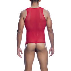 Mob - bodysheer transparte rojo talla s/m