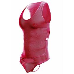 Mob - bodysheer transparte rojo talla s/m