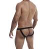 Tanga esmoquin MOB Tuxedo de encaje con pajarita, modelo de espaldas