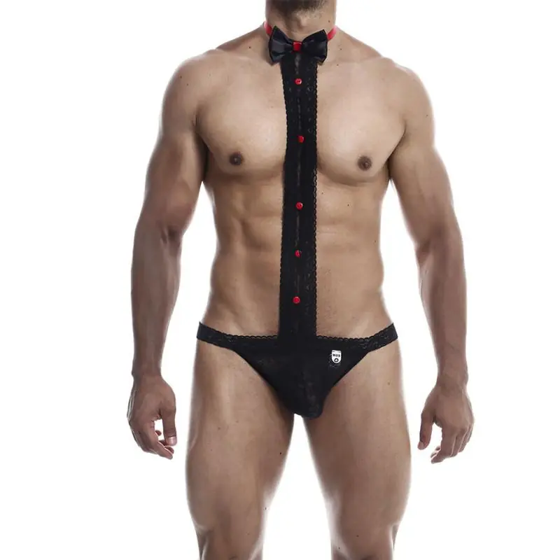 Mob - esmoquin con tanga de encaje talla s/m