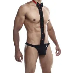 Mob - esmoquin con tanga de encaje talla s/m
