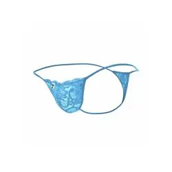Mob - tanga de encaje aqua talla s/m