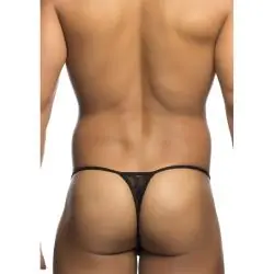 Mob - tanga de encaje negro talla s/m