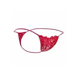 Mob - tanga de encaje rojo talla s/m