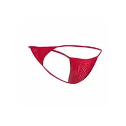 Mob - v-string de microfibra roja talla s/m