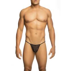 Mob - tanga transparente con forma de t negro tallas - 6