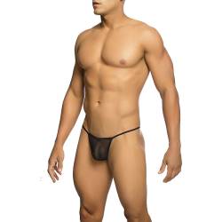Mob - tanga transparente con forma de t negro tallas - 7