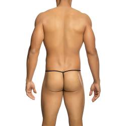 Mob - tanga transparente con forma de t negro tallas - 8