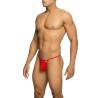 Mob - tanga transparente con forma de t rojo tallas - 2
