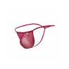 Mob - tanga transparente con forma de t rojo tallas - 4