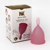 Nina Cup rosa talla L junto a su caja
