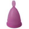 Nina Cup lila talla S boca abajo