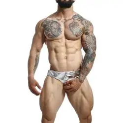 Mob - dngeon jockstrap anillo para el pene plateado talla única