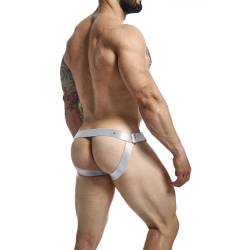 Mob - dngeon jockstrap anillo para el pene plateado talla única - - 4