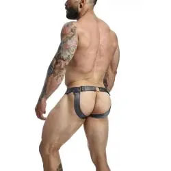 Mob - dngeon jockstrap a presión gris talla única Mob - dngeon jockstrap a presión gris talla única
