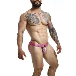 Mob - dngeon jockstrap a presión rosa talla única