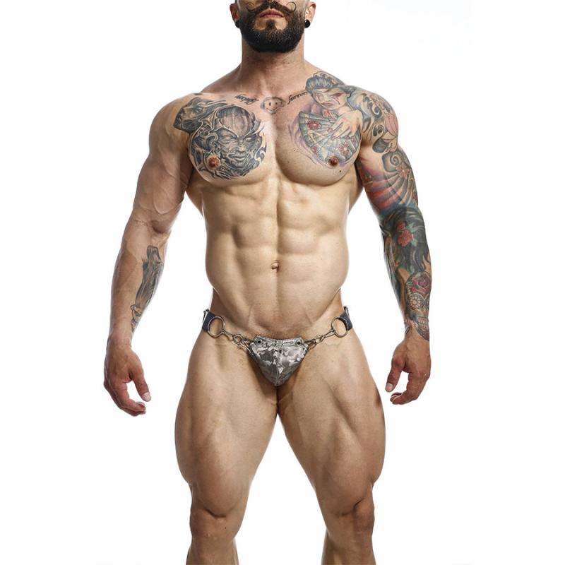 Mob - dngeon jockstrap a presión gris talla única Mob - dngeon jockstrap a presión gris talla única