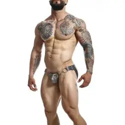 Mob - dngeon jockstrap a presión gris talla única
