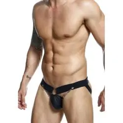Mob - dngeon jockstrap de cadena negra talla única