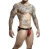 Mob - dngeon jockstrap rojo con cadenas talla única - 3