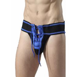 Mob - fetish jockstrap fútbol azul talla s