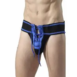 Mob - fetish jockstrap fútbol azul talla s