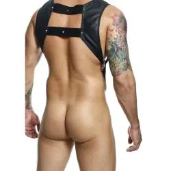 Mob - dngeon arnés negro con anillo superior para el pene talla única Mob - dngeon arnés negro con anillo superior para el pene talla única