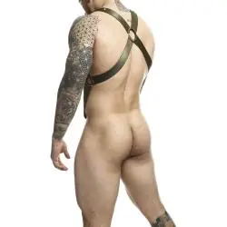 Mob - dngeon arnés de espalda cruzada verde talla única Mob - dngeon arnés de espalda cruzada verde talla única