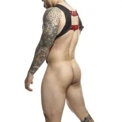 Mob - dngeon arnés con anillo rojo para el pene talla únicas Mob - dngeon arnés con anillo rojo para el pene talla únicas