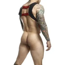 Mob - dngeon arnés con anillo rojo para el pene talla únicas Mob - dngeon arnés con anillo rojo para el pene talla únicas