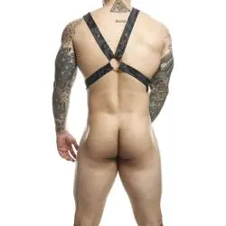 Mob - dngeon arnés plateado con cadenas talla única Mob - dngeon arnés plateado con cadenas talla única