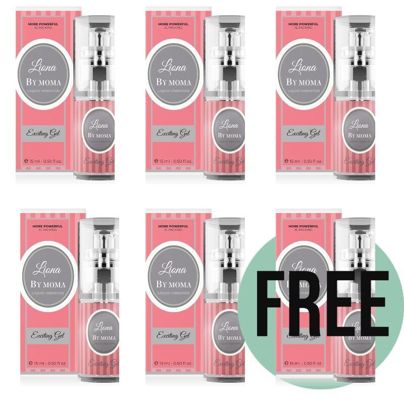 Liona by moma - vibrador liquido exciting gel 15 ml 5+1 gratis