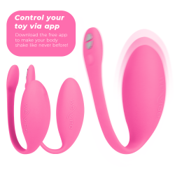 Infografía de controles y app de We-Vibe Jive