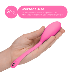 Infografía del tamaño de We-Vibe Jive en la mano