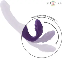 Intense - jill vibrador doble 20 cm violeta control remoto Intense - jill vibrador doble 20 cm violeta control remoto
