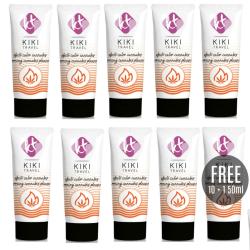 Kikí travel - gel deslizante sabor a cannabis efecto calor intenso 50ml 10 + 1 gratis