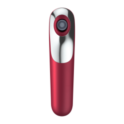 Satisfyer - dual love vibrador y succionador con aire pulsado rojo