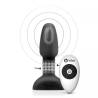 b-Vibe Rimming Petite, plug con bolas giratorias y mando, en negro