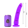 Delta club toys dildo lila silicona medica 20 x 4cm - 6